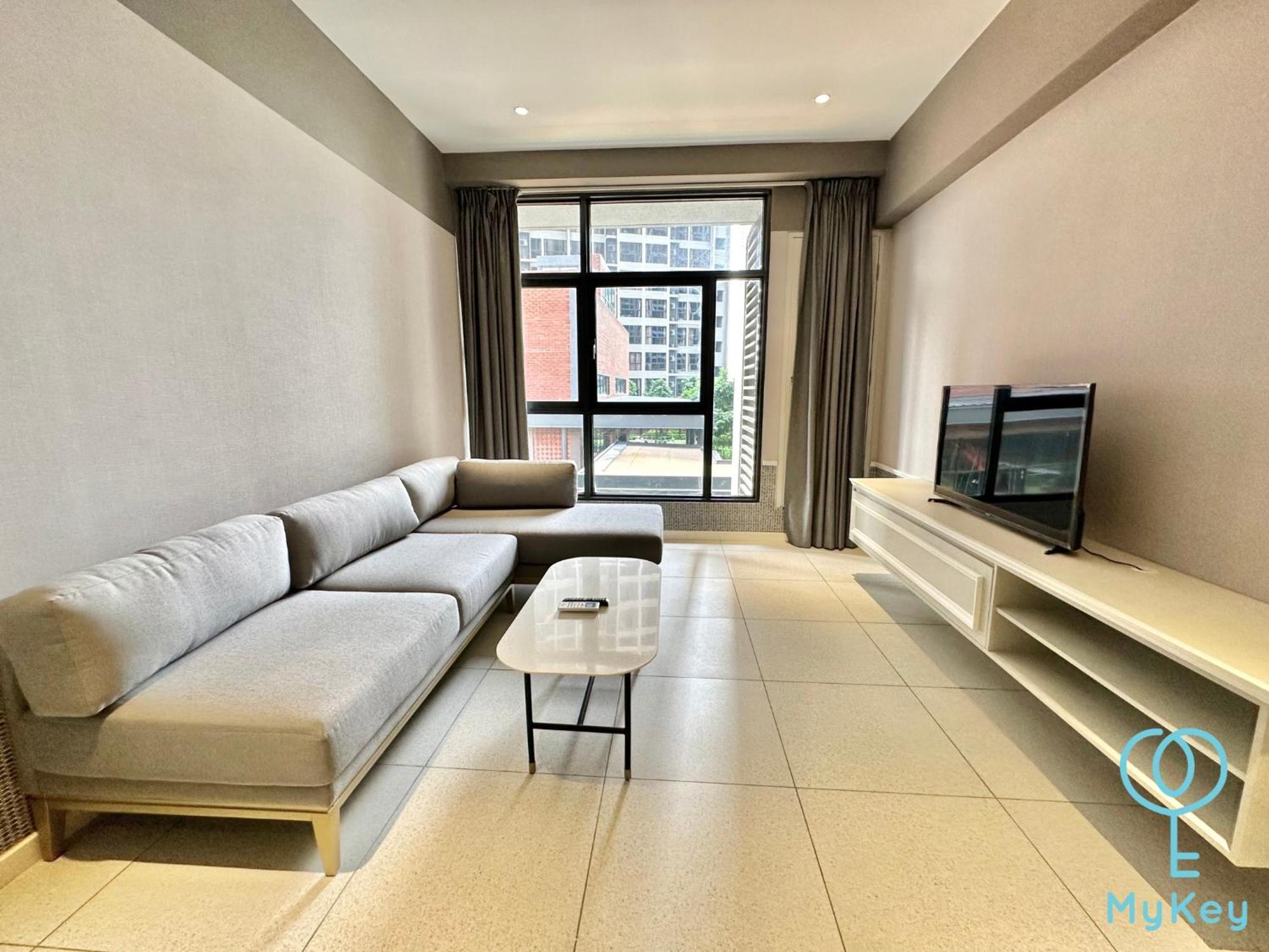 Millerz Square By Mykey Apartment Kuala Lumpur Exterior photo A living room in a serviced apartment in Ho Chi Minh City, Vietnam