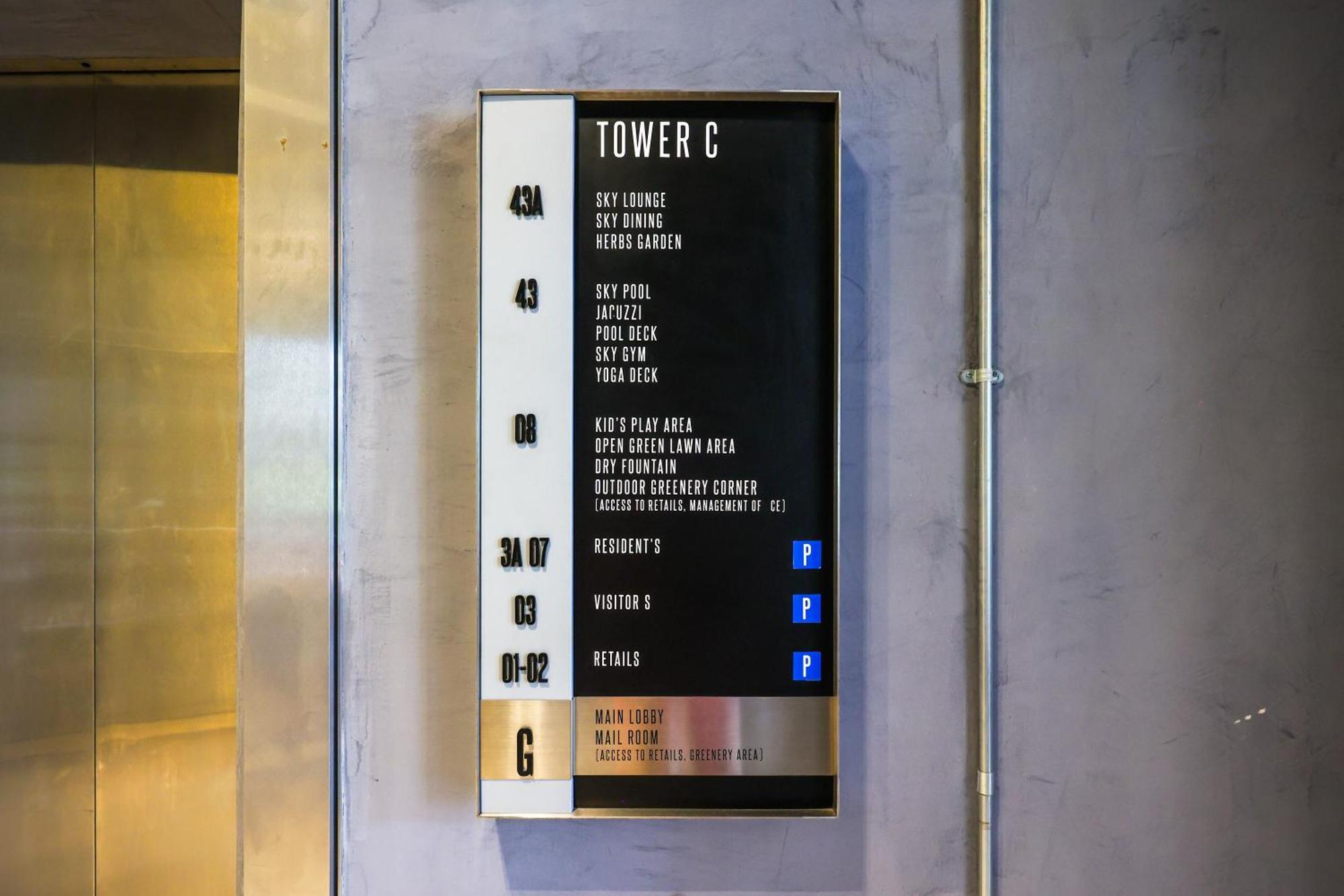Millerz Square By Mykey Apartment Kuala Lumpur Exterior photo Elevator directory
